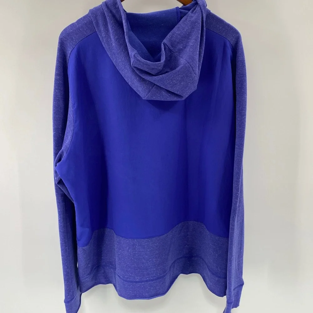 Nike‎ Yoga Dri FIT Hoodie Mens XL Blue Loose Fit Pullover Athleisure Sports Gym